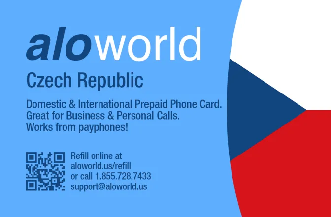 Call Czech Republic from United States or Canada cheap and easy with a calling card.