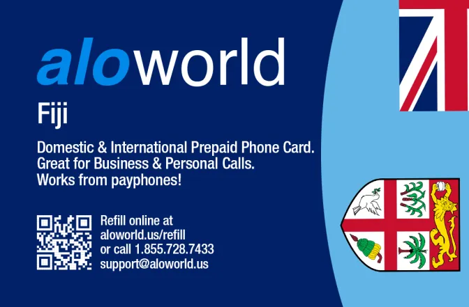 Call Fiji from United States or Canada cheap and easy with a calling card.