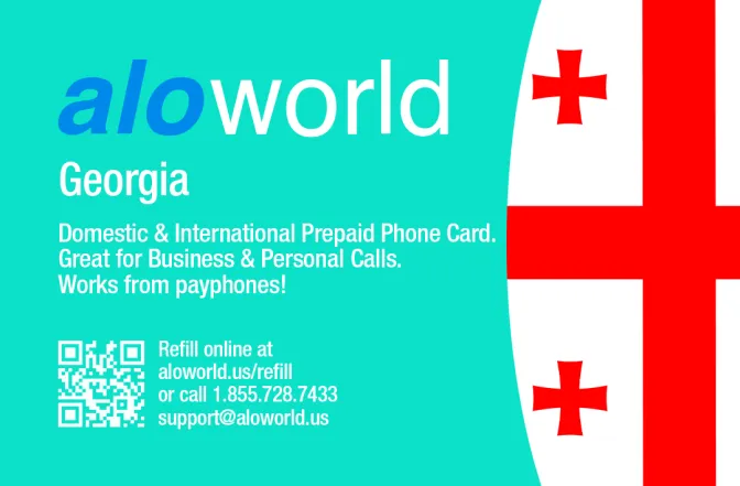 Call Georgia from United States or Canada cheap and easy with a calling card.