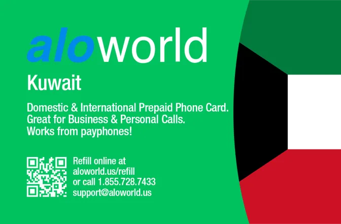 Call Kuwait from United States or Canada cheap and easy with a calling card.